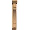 Ekena Millwork Merced Slat Rough Sawn Bracket w/ Offset Brace, Western Red Cedar, 6"W x 28"D x 40"H BKT0604X28X40MRC06RWR - alternate 2